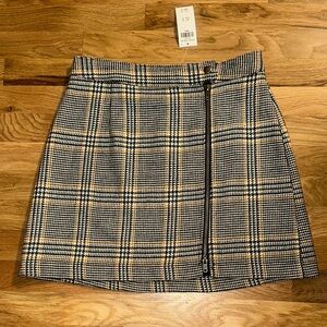 NWT Abercrombie & Fitch Plaid Skirt sz S